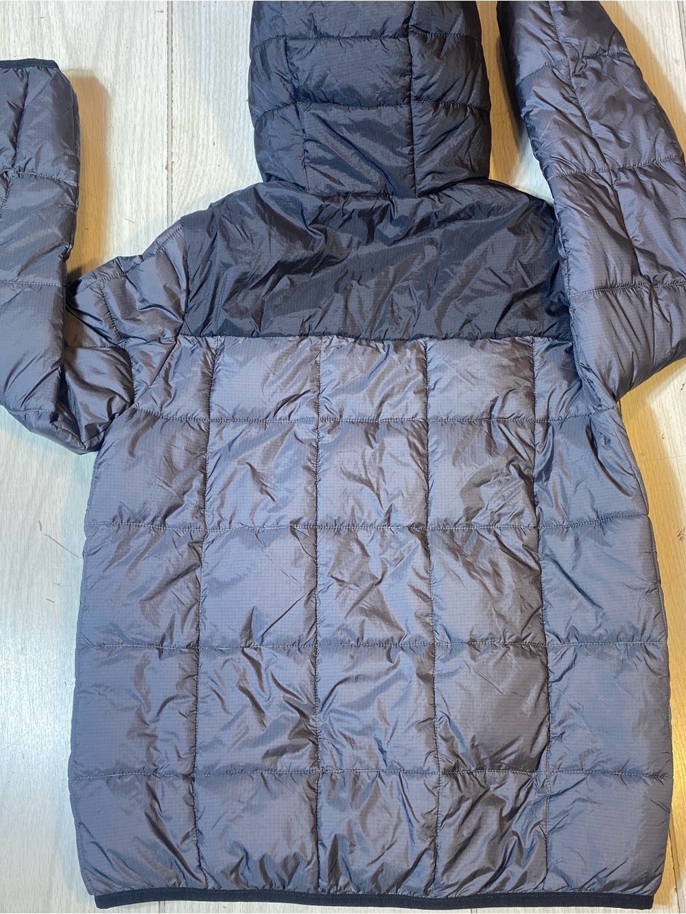 Gerry Boys Torque Puffer Jacket Hooded Iron Gray Neon Lime M (10-12) NWT - Picture 5 of 11